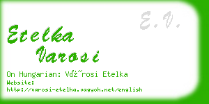 etelka varosi business card